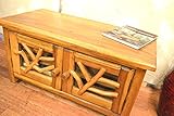 アジアン家具 バリ家具 ♪ARチークのテレビ台 S 2段 (ナチュラルカラー)♪ TV台 テレビボード テレビラック 木製 エスニック