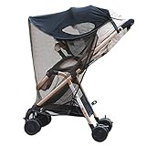 ベビーカー用蚊帳 大型防紫外線カバー UVカットネット簡易 ベビーカー用遮光遮熱 　赤ん坊日焼け止め ベビーカー虫除け　赤ちゃんを守る 害虫侵入を防ぐ　昆虫 バグ カバー