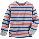 OSHKOSH(オシュコシュ) ストライプサーマル グレー トップス長袖Tシャツ 6ヶ月【並行輸入】