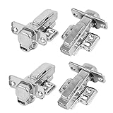 Hommy スライド蝶番 キャビネットヒンジ 蝶番 304ステンレス鋼 取り外し可能 フルオーバーレイ 4個入り