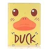 iPad Mini 4ケース　ブック型、SIMPLE DO　iPadケース　スマートカバー　アイパッド　スタンド機能　高級PUレザー　傷つけ防止　かわいい　アヒル仕様