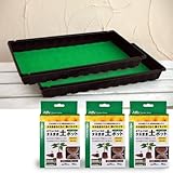 ジフィーセブン30mm144個とジフィーベーストレー2枚のセット[種まき・育苗セット] ノーブランド品