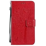 Samsung Galaxy J7 2016 ケース 手帳型ケース, UNEXTATI 高級 PUレザー 保護ケース 財布型 カバー 液晶保護 カード収納 スタンド機能 マグネット開閉式 ストラップ付