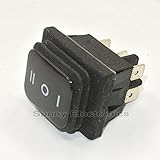 1ピースブラック良い品質防水ip65ロッカースイッチdpdt (on-off-on) ip65定格ボート車のロッカースイッチ