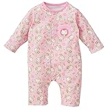 西松屋 ポケット付き長袖プレオール（キティ総柄）【60-70cm】 新生児
