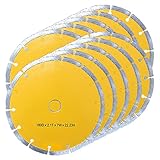 【10枚セット】ダイヤモンドカッター 180mm セグメント 乾式 コンクリート ブロック タイル レンガ 切断用 刃 ダイヤモンド カッター 替刃 替え刃 DC180