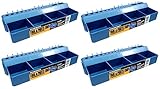 Lehigh Crawford 4 Binペグボードツールとパーツトレイ# pt16 Pack of 4