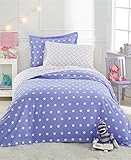 Martha Stewart Collection Kids Flannel Dot Twin Duvet Cover [並行輸入品]