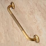 Hiendure ブラス真鍮アンティーク・ブラスバスタブ手すりお風呂手すり つかまり棒、500mm