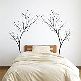 Large Star Tree Vinyl Decal - Decor Wall Sticker for Baby Nursery or Kids Room Home Design Transfer 
