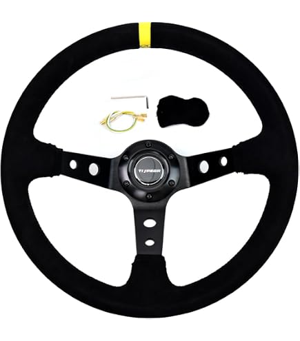 Amazon | RASTP ステアリング ハンドル 直径345mm 軽量アルミニウム