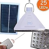 cyndieキャンプライト　25LEDガーデンソーラーライト ソーラーLEDライトSmall night light led感応小夜灯　赤外線リモコン　 光感センサー アウトドア仕様　防水 ホワイト１
