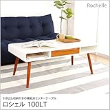 センターテーブル ロシェル 幅100cm リビングテーブル 北欧調 木製 棚付き ローテーブル 木製天板 リビング