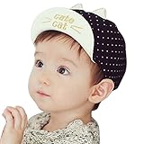 （サクララ）Sakulala ベビー 赤ちゃん 帽子 キャップ 子ども 子供 日差し UV 無地 コットン 綿 猫 ねこ 耳 春 夏 秋 ユニセックス 男の子 女の子 ユニセックス お出かけ 紫外線対
