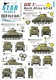 スターデカール 35-C1045 1/35 アメリカ 第1機甲師団# 1 M4A1 シャーマン イン 北アフリカ