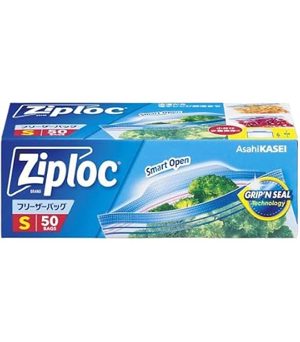 Amazon | Ziploc ジップロック お手軽バッグ S 透明 40枚入 | Ziploc