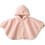 コンビミニ ふわふわリバーシブルボアポンチョ 60～80 ピンク