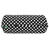 acortile 抱っこ紐収納カバー 【裏生地ブラック】 リバーシブル 黒ドットS 日本製 シッカリ生地 【90日保証付】