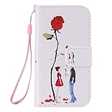 UNEXTATI Galaxy Core Prime ケース 高品質 手帳型ケース カード収納ホルダー ストラップホール 保護カバー スタンド機能 付き マグネット開閉式 Samsung Galaxy