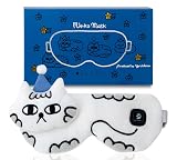 ホットアイマスク USB 充電式 アイマスク 【 コードレス で ストレスフリー & リラックス 】かわいい ねこ SALUA (neko)