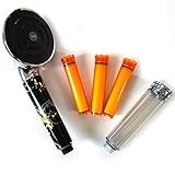 High Pressure Watersaving Big Waterfall Bathrooms Handheld Big Shower Head and vitamin c filter set 