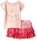 The Children 's placegirls 'トップとスカートセット カラー: ピンク