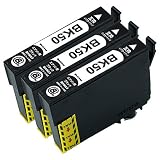 ICBK50 ×3 ブラック3本セット「 ふうせん 」エプソン用 互換インクカートリッジ 残量表示 最新ICチップ IC50 EP-301 EP-302 EP-4004 EP-702A EP-703A EP-704A EP-705A EP-774A EP-801A EP-802A EP-803A EP-803AW EP-804A EP-804AR など Morishop製 QR/WEB説明あり