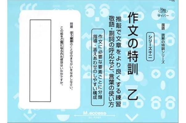 国語 読解の特訓シリーズ 作文の特訓 乙 サイパー国語読解の特訓シリーズ 単行本 04 8 7