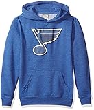 NHLセントルイス・ブルースユーススエードCrest Eliプルオーバーパーカー、Large、ヘザーロイヤル
