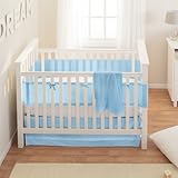 BreathableBaby Safety Crib Bedding Set, Blue Mist, 3 Piece by BreathableBaby [並行輸入品]