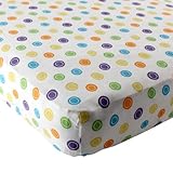Luvable Friends Geometric Print Fitted Knit Crib Sheet, Multi Colors by Luvable Friends