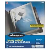 Wilson Jones Heavy Weight Top-Loading Sheet Protectors Non-Glare 100/Box (W21413) [並行輸入品]