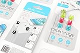 iHomeケーブルケージケーブルオーガナイザーwith粘着ステッカーブラック（6パック）