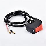 22mm オン/オフ オートバイスイッチ プッシュボタン 12V ボタンコネクタ ハンドルバースイッチ atv 電子自転車 スクーター バイクに適用