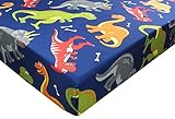 Dinosaur and Friends 100% Polyester (FITTED SHEET ONLY) Size TODDLER Boys Girls Kids Bedding [並行輸入品]