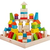 72pcs木製ビルディングブロックセットClassical教育玩具幼児Preschoolキッズ子供