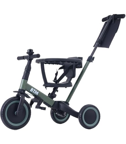 Amazon.co.jp: BTM 子供用三輪車 5in1 三輪車のりもの 押し棒付き超