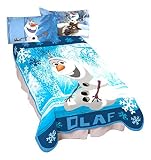 Disney Frozen Olaf Made You Look Microraschel Blanket, 62 by 90-Inch [並行輸入品]