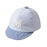 （アダ二ナ）Adanina 帽子 ストライプハット キャップ 野球帽 べビー キッズ 子供 ユニセックス 男女兼用 シンプル サイズ調整 可能 アウトドア つば広 日よけ 調節可能 赤ちゃん帽子