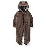 Carter's （カーターズ） :: ロンパース カバーオール シェルパ フード付き 防寒 :: Sherpa Hooded Bunting :: NB (50-55cm) :: 3.6kg (新生