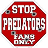 スマートブロンドPredatorsファンのみメタルノベルティOctagon Stop Sign bs-298