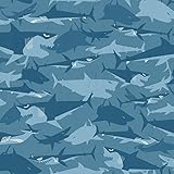 York Wallcoverings Walt Disney Kids II Shark Wallpaper Memo Sample, 8-Inch x 10-Inch, Pale Blue/Aqua