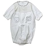 《初夏盛夏対応》(日本製) Pample Mousse(パンプルムース) リラックス天竺AP付き7分袖2WAYドレス 50cm ~ 70cm /OW NO.DP-72504