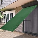 FIELDOOR 日よけ サンシェード 200×290cm 【グリーン】 スクリーン UVカット 高耐水 ベランダ オーニング すだれ 簡単設置