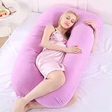 etbotu多機能妊娠枕、快適なU字クッション取り外し可能&サイドSleeping、用洗濯可能 70x130cm パープル KY-HOME-A-040818-027