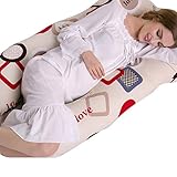balakie妊婦枕、Mom Cozy合計ボディ枕 – 産後マタニティ/妊娠枕 – Prenatal Side Sleeper U型枕/ Utero枕 125*70*20 cm LLA-5088