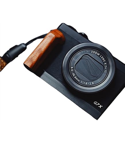 Amazon | Canon PowerShot V1 専用 カメラウッドグリップ 高級檀木材