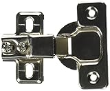 隠れた面フレームヒンジEuroframe 1 / 2 "オーバーレイ( Set of 10 )