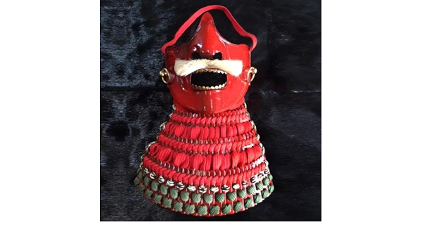 Amazon 甲冑師による企画 作成 手作り 日本製 面具 面頬 甲冑武具 マスク 鎧 コスプレ 仮装 通販