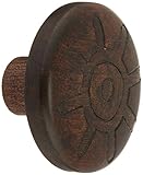 Laurey 30832 Cabinet Hardware 1 3/8-Inch Round Wood Knob, Walnut Sun [並行輸入品]